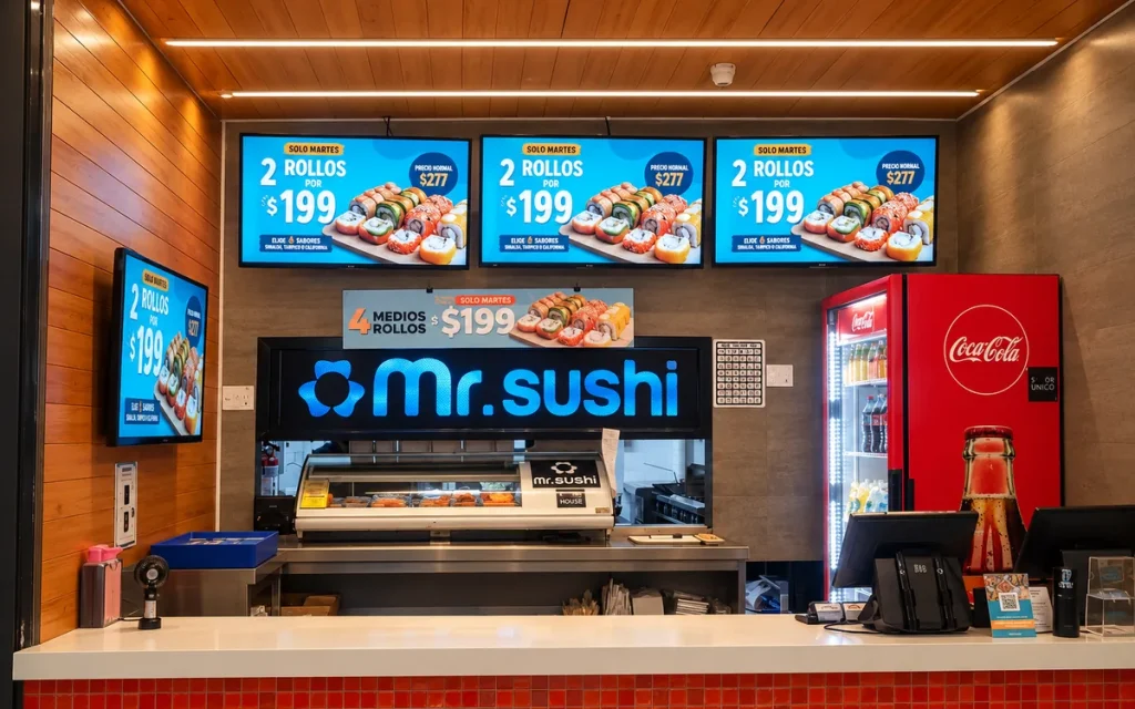 Mostrador de servicio Mr. Sushi CC Santa Fe